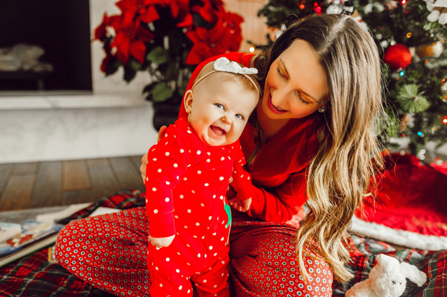 coordinating christmas pjs | holiday style via Finding Beautiful Truth