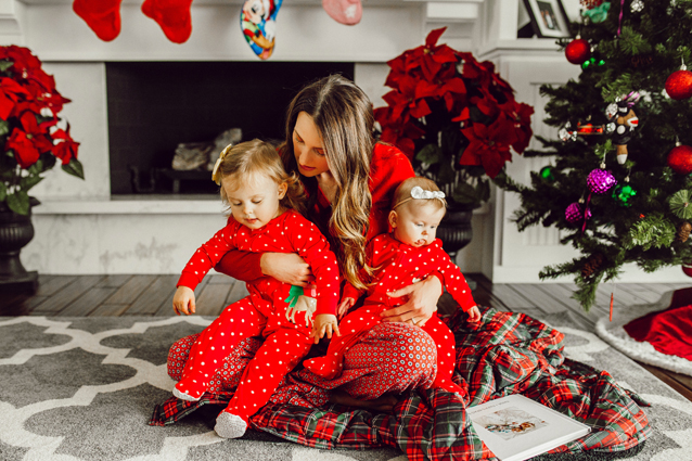 coordinating christmas pjs | holiday style via Finding Beautiful Truth
