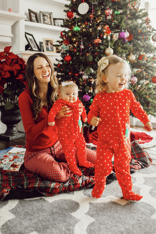 coordinating christmas pjs | holiday style via Finding Beautiful Truth