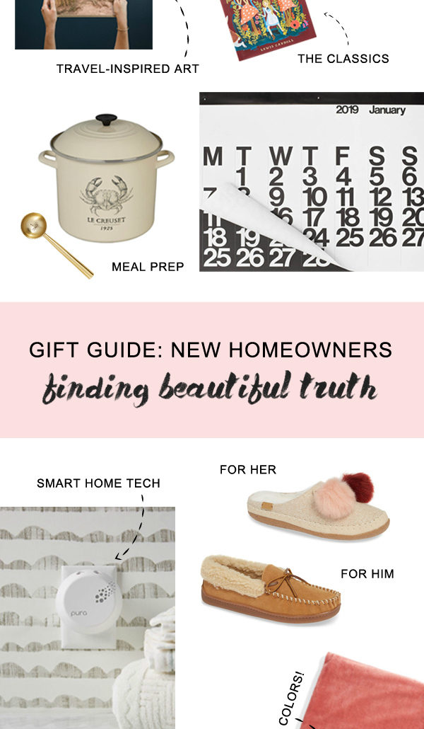 gift ideas for the new homeowners | holiday gift guide via Finding Beautiful Truth