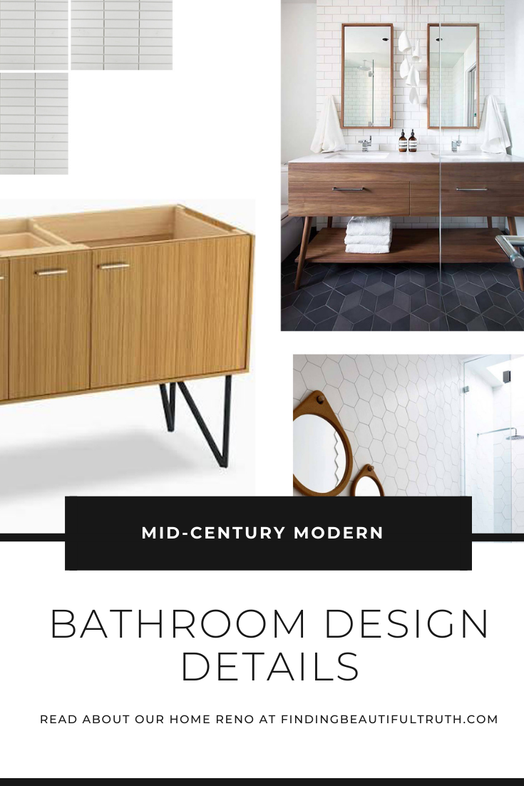 mid-century modern home renovation | bathroom design