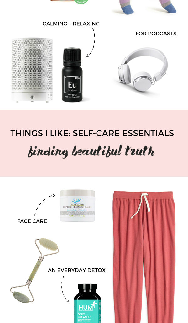a roundup of self-care essentials | via Finding Beautiful Truth