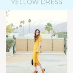 yellow midi dress for fall | Finding Beautiful Truth