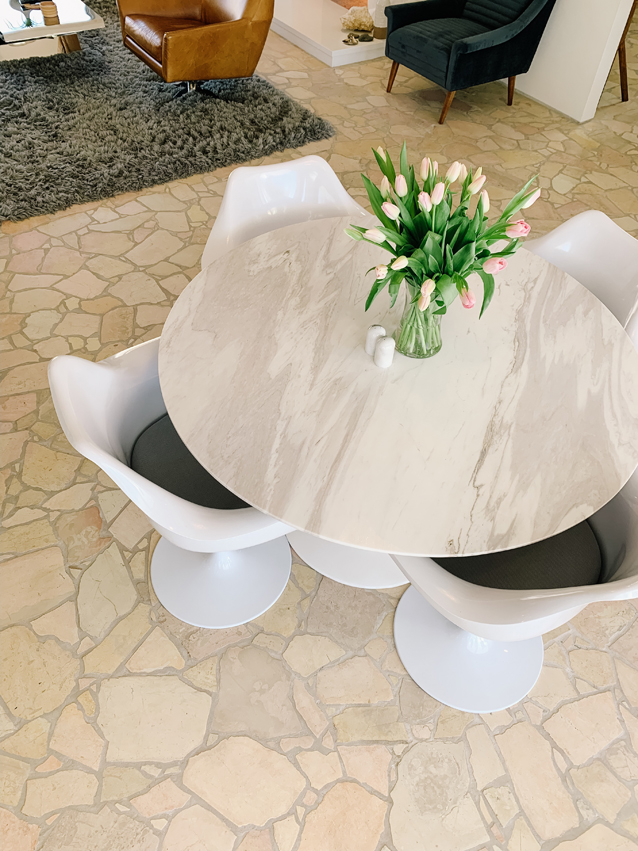 a palm springs mcm home tour | subtle pink interior inspo via Finding Beautiful Truth