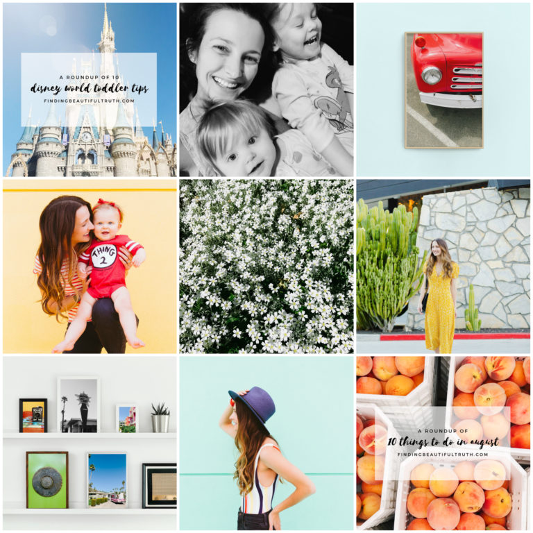 august instagram roundup + coordinating links | Finding Beautiful Truth