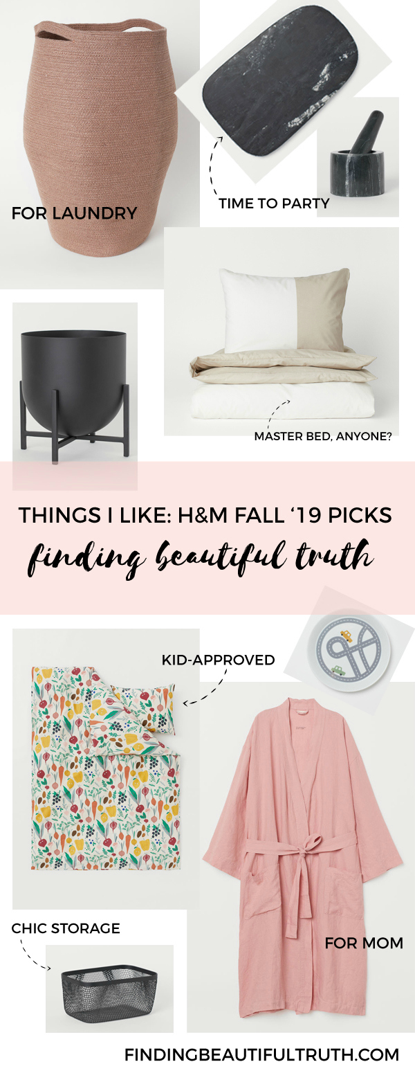 things I like: h&m home fall 2019 collection | Finding Beautiful Truth