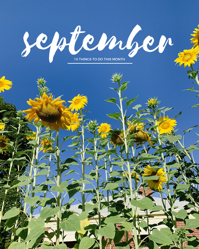 september to-do list | 10 ideas of things to do this month via Finding Beautiful Truth