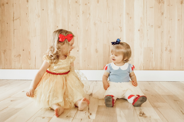 disney princess dresses | belle and snow white toddler dresses via Finding Beautiful Truth