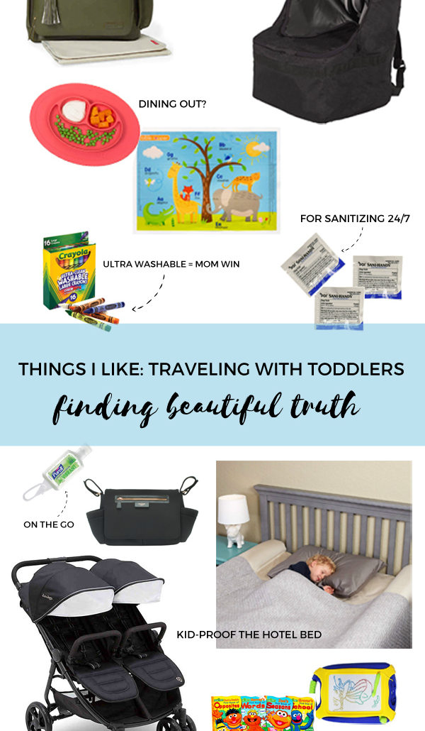 toddler travel essentials | our must haves + things I like for traveling with toddlers