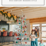 Mid-Century Modern Christmas Decor | Tinsel Tree via Finding Beautiful Truth