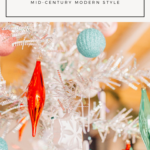 Mid-Century Modern Christmas Decor | Tinsel Tree via Finding Beautiful Truth