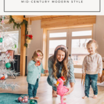 Mid-Century Modern Christmas Decor | Tinsel Tree via Finding Beautiful Truth