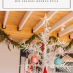 Mid-Century Modern Christmas Decor | Tinsel Tree via Finding Beautiful Truth