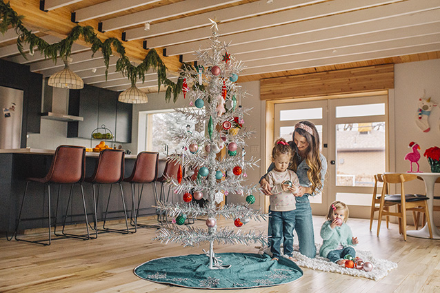 first christmas in our mid-century modern reno | Finding Beautiful Truth