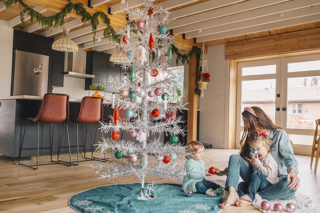 tinsel tree | mid-century modern reno | Finding Beautiful Truth