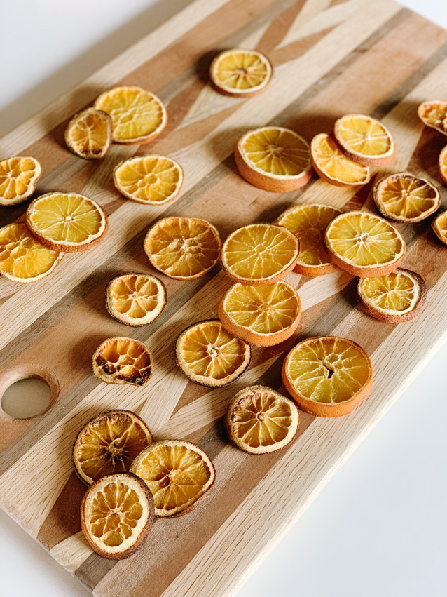 easy orange slice garland | mid-century modern holiday at home with Finding Beautiful Truth