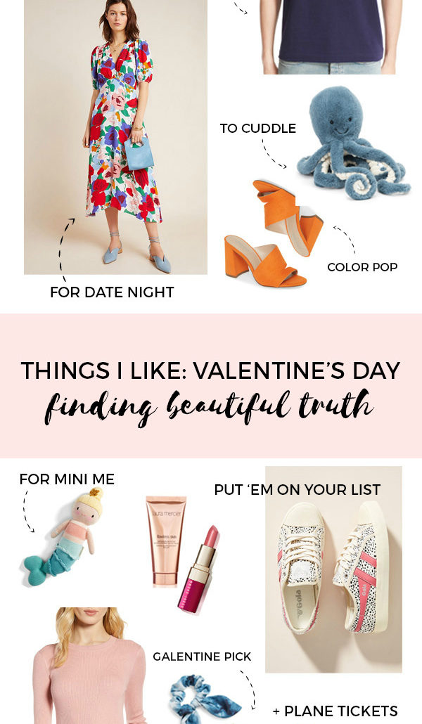 things I like for valentine's day | gift ideas + outfit inspiration via Finding Beautiful Truth