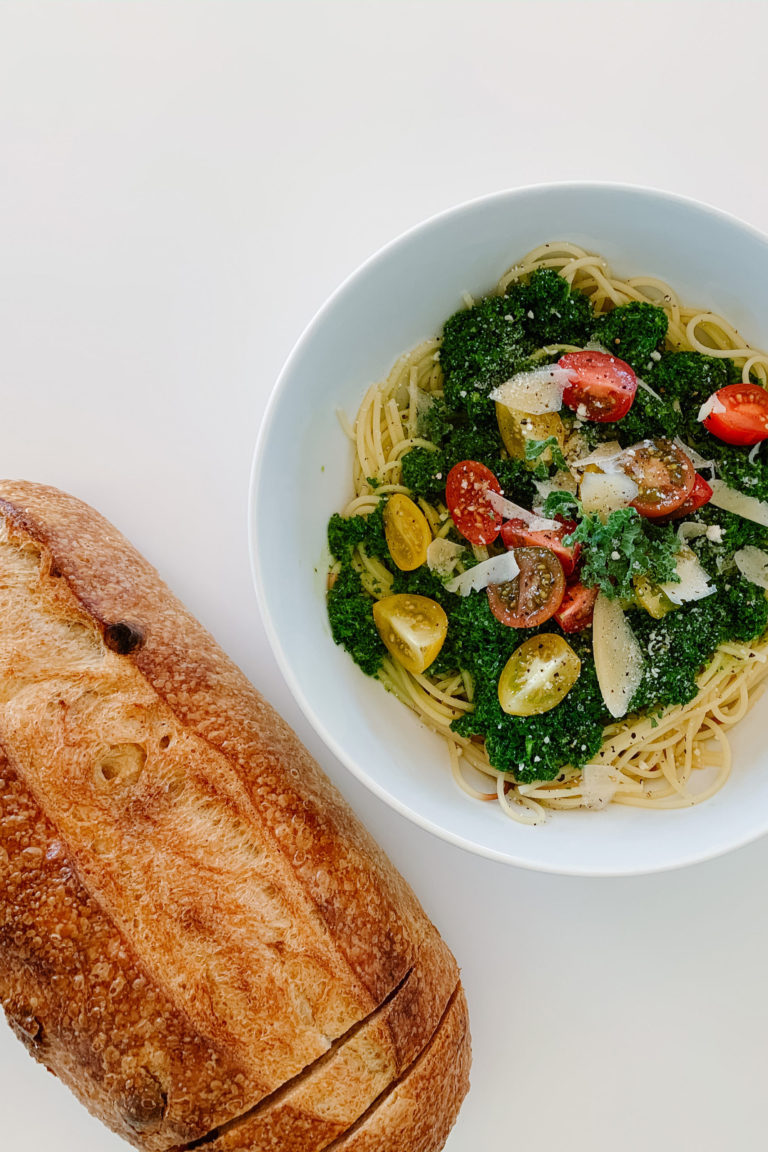 Kale Pesto Pasta for Date Night