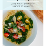 20 minute date night recipe | kale pesto pasta via Finding Beautiful Truth