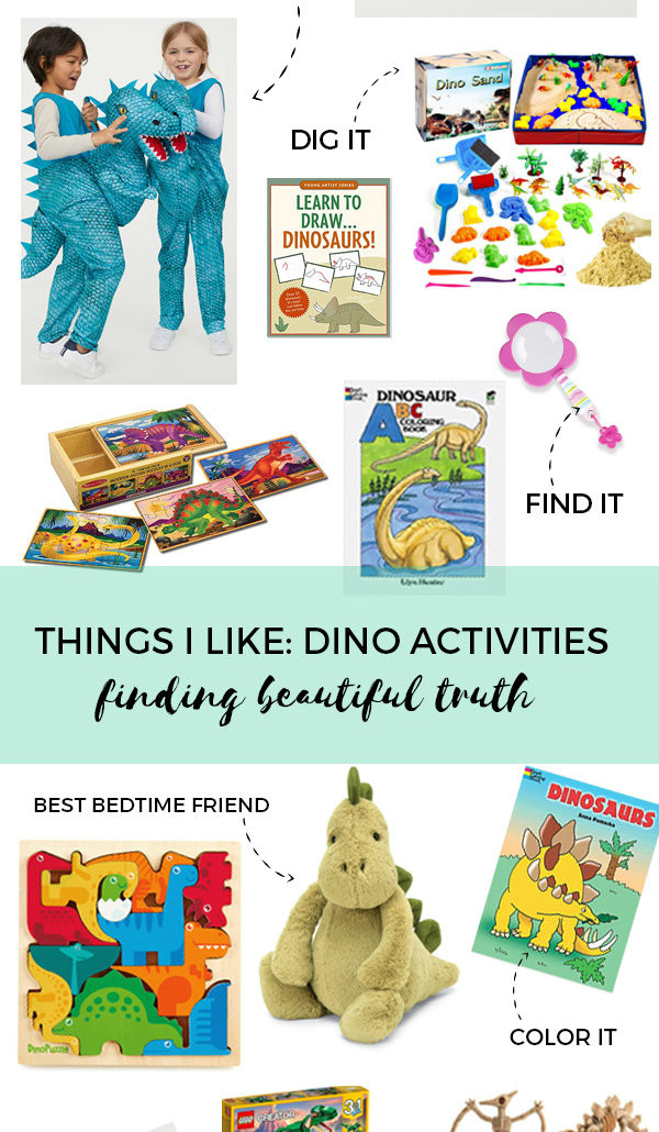 dinosaur activities for kids | toddler activities via Finding Beautiful Truth