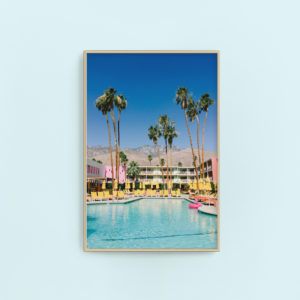 Palm Springs pool | printable wall art via Finding Beautiful Truth