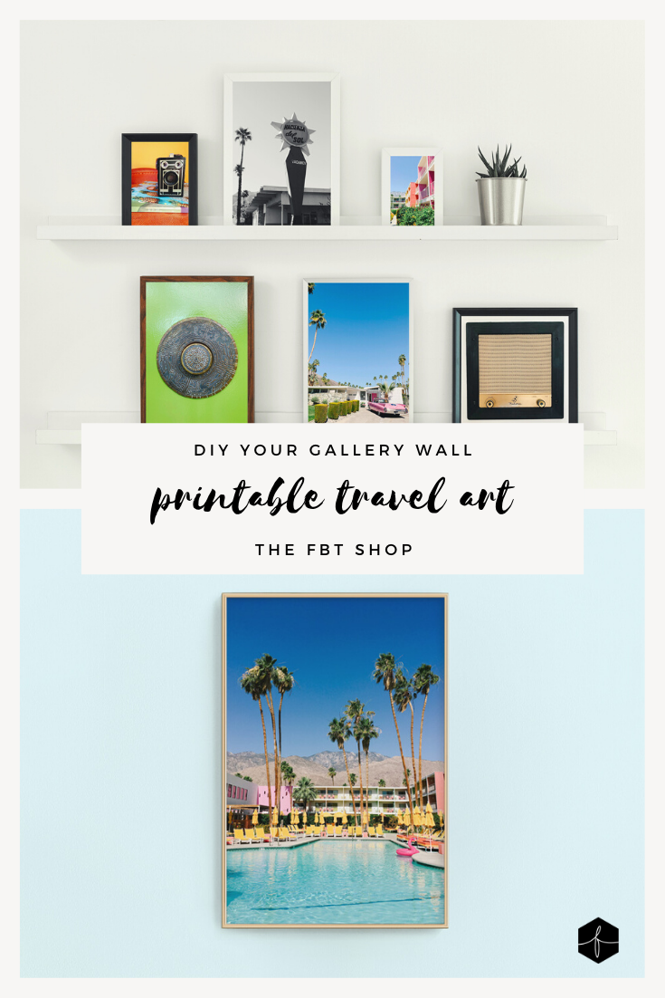 Palm Springs pool gallery art | printable wall art via Finding Beautiful Truth