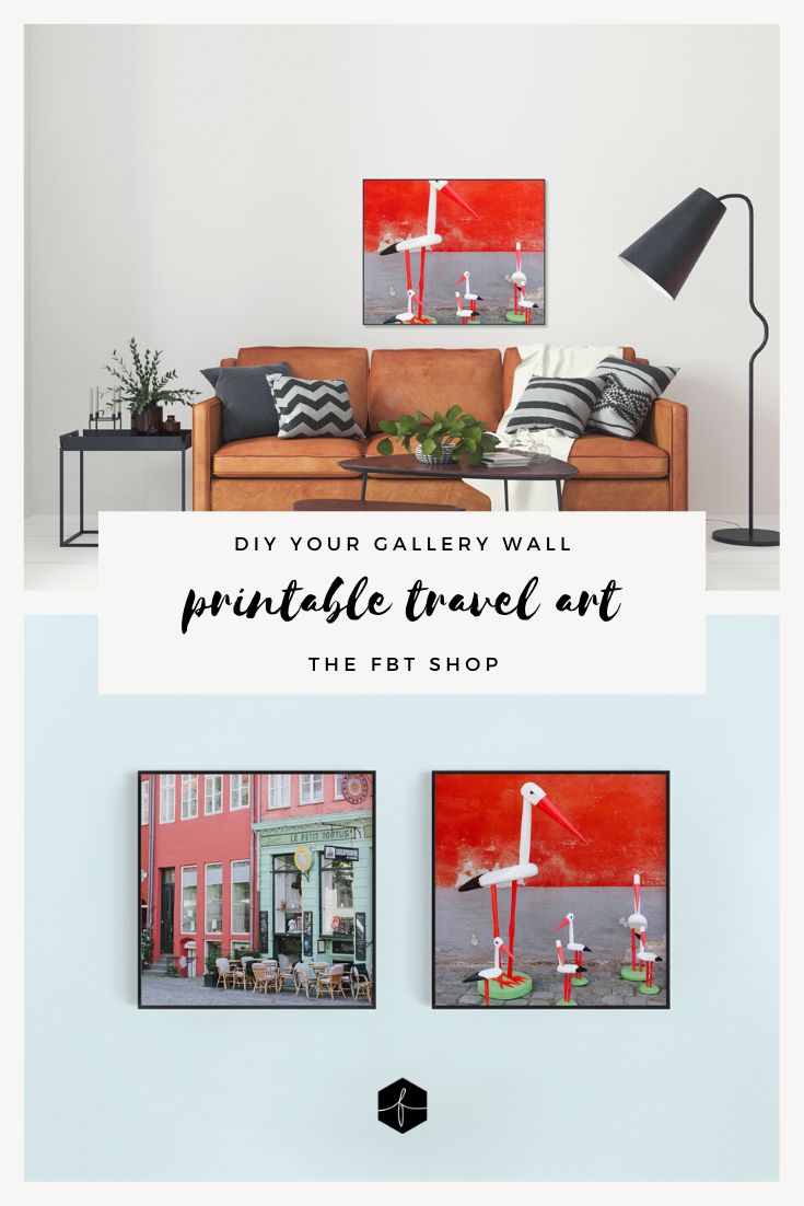 red Malmo cranes gallery art | printable wall art via Finding Beautiful Truth