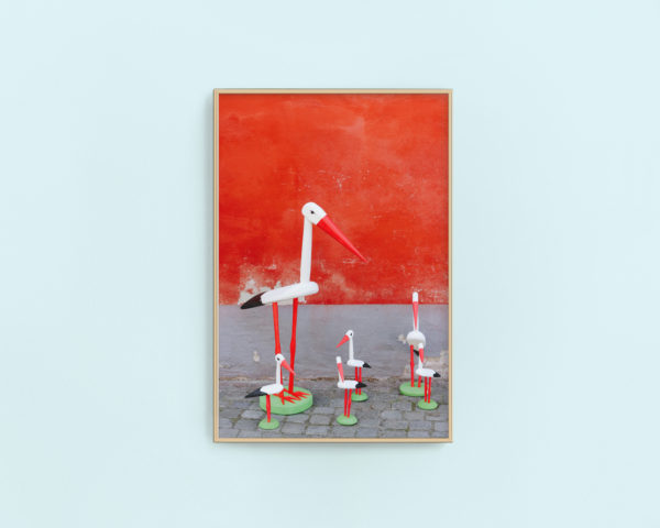 red Malmo cranes gallery art | printable wall art via Finding Beautiful Truth