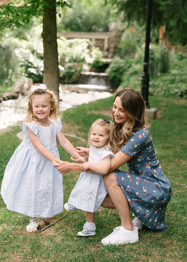 blue outfits for family photos | Finding Beautiful Truth