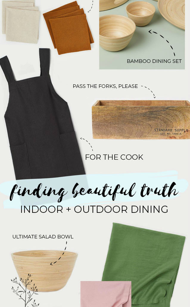 outdoor dining picks from HM Home collection | Finding Beautiful Truth