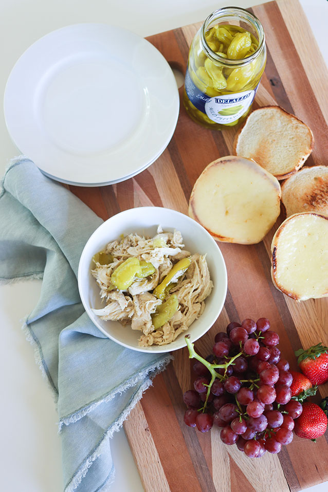 zesty crockpot chicken sandwiches | easy recipe via Finding Beautiful Truth