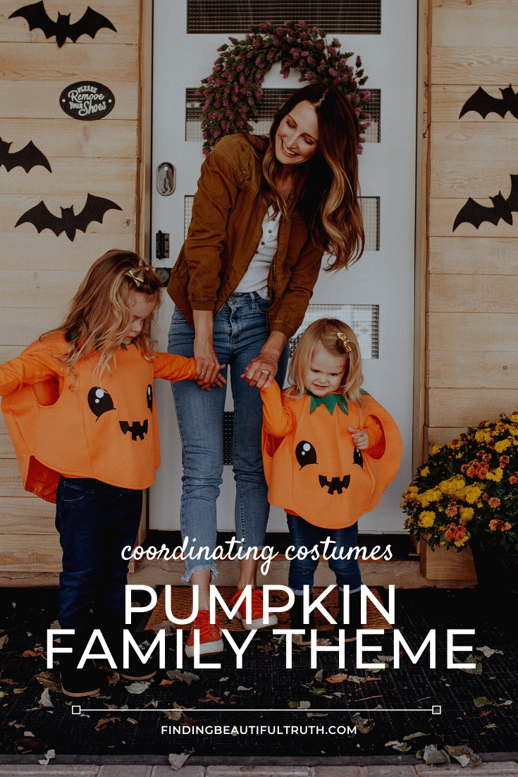 pumpkin costumes for the whole family | Finding Beautiful Truth