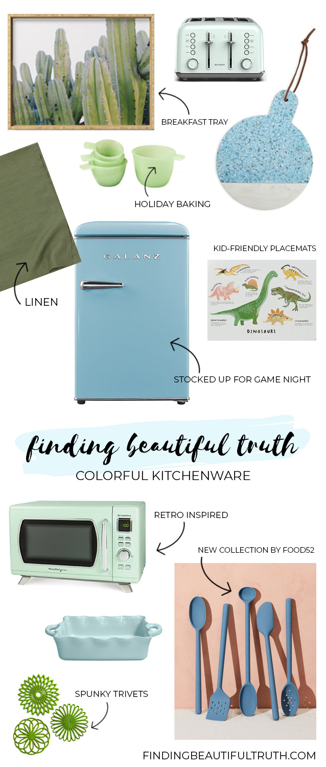 things I like: colorful kitchenware | Finding Beautiful Truth