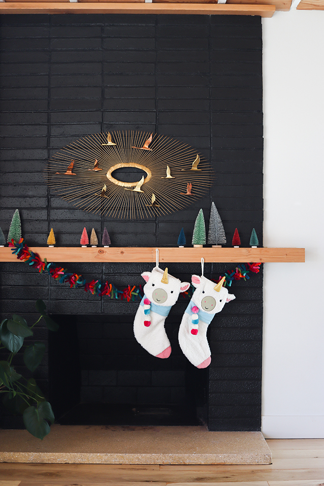 Birds in Flight MCM Fireplace | Finding Beautiful Truth