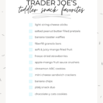 Toddler Snack Favorites from