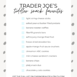 Toddler Snack Favorites from Trader Joe's