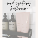 minimal mid-century modern bathroom design | Finding Beautiful Truth