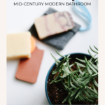 minimal mid-century modern bathroom design | Finding Beautiful Truth