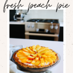 fresh peach pie with graham cracker crust | Finding Beautiful Truth