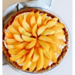 fresh peach pie with graham cracker crust | Finding Beautiful Truth