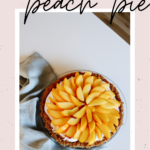 fresh peach pie with graham cracker crust | Finding Beautiful Truth