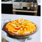 fresh peach pie with graham cracker crust | Finding Beautiful Truth