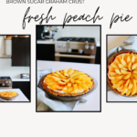 fresh peach pie with graham cracker crust | Finding Beautiful Truth