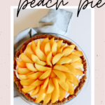 fresh peach pie with graham cracker crust | Finding Beautiful Truth