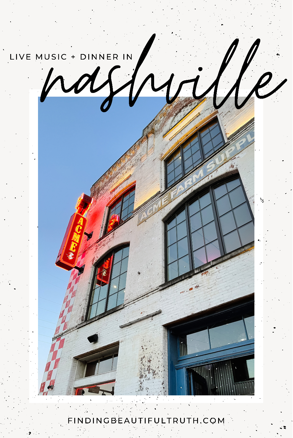 Nashville Dinner with Live Music