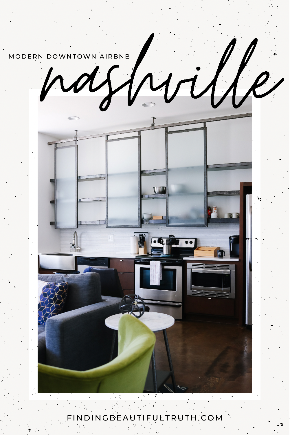 downtown Nashville airbnb | modern industrial style
