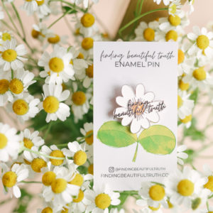 daisy enamel pin | Finding Beautiful Truth